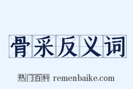 骨采反义词是什么意思的图片